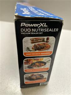 POWER XL DUO NUTRISEALER VACUUM SEALER SET 6 IN 1 NEW IN OPENED BOX Brand  New